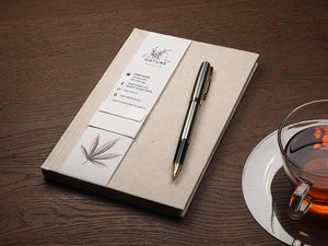 Pārstrādātas kaņepju piezīmju grāmatiņa 2097343